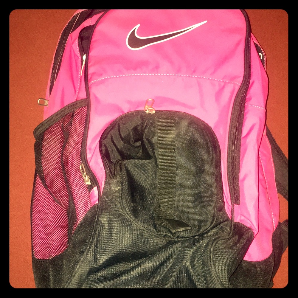 Nike hot pink backpack